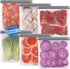 Lerine 6 Pack Reusable Gallon Freezer Bags Dishwasher Safe, BPA Free Reusable 1 Gallon Bags Silicone, Leakproof Reusable Storage Bags for Marinate...