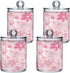 Kigai Watermelon 2PC Airtight Transparent Plastic Storage Jar Food Storage Container Plastic for Food Herbs Tea etc with Storage Lid easy to use a...