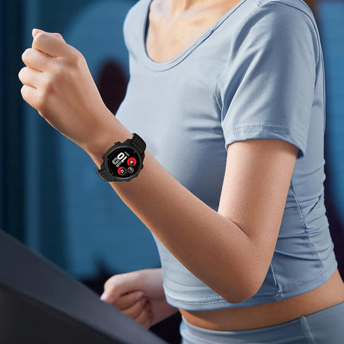 Compatible with Garmin Vivoactive 3 Band, 20mm Soft Silicone Watch Band for Garmin Vivomove 3/Music/Luxe/Style/HR/Forerunner 245/645 Music/Samsung...