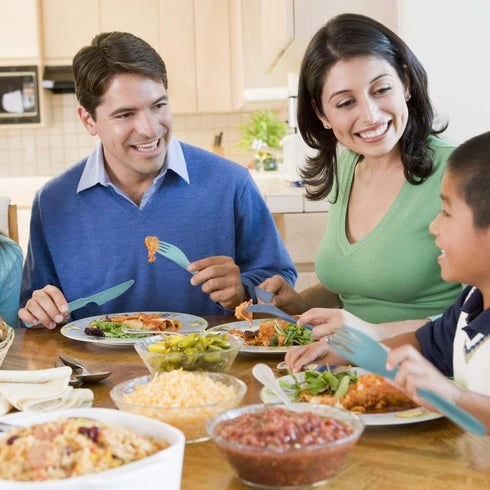 Knives Spoons and Forks Set, Wheat Straw Cutlery Set, Reusable Flatware Set for 5, Utensils for Party, Travel, Work, Picnic, Camping or Daily Use ...