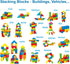 Foam Building Blocks for Toddlers 2-4, 41 Pieces EVA Soft Stacking Blocks, Baby Bath Foam Toy Set, Early Learning Construction Toys & Gifts for Ki...