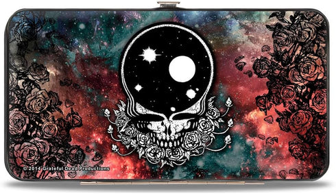 Buckle-Down womens Buckle-down Hinge - Space Your Face/Galaxy Wallet, Multicolor, 7 x 4 US...