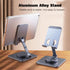 360° Rotatable Cell Phone Stand for Desk, Foldable and Adjustable Aluminum Metal Phone Holder, Compatible with iPhone 14/14 Plus/14 Pro/14 and Oth...