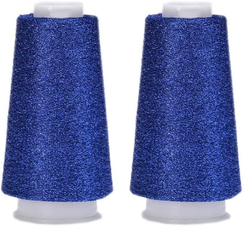 Truevalue 2 Balls Accessory Lurex Yarn, Shining Glitter Metallic Knitting-in Yarn, Sparkle Thread for Knitting and Crochet Sweater Shawl 5000 Yard...