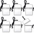 6Pcs Waterproof Badge Holder Case, Clear ID Card Holder with Lanyard, Floating Sports Case Locker, Waterproof ID Card Case with Double Locker for ...