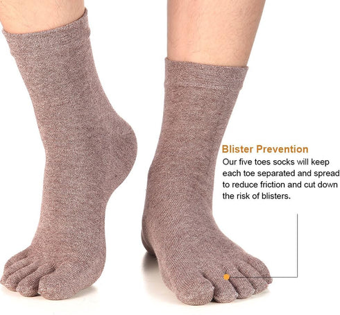 Meaiguo Women's Toe socks For Running Five Finger Socks With Cotton Athletic...