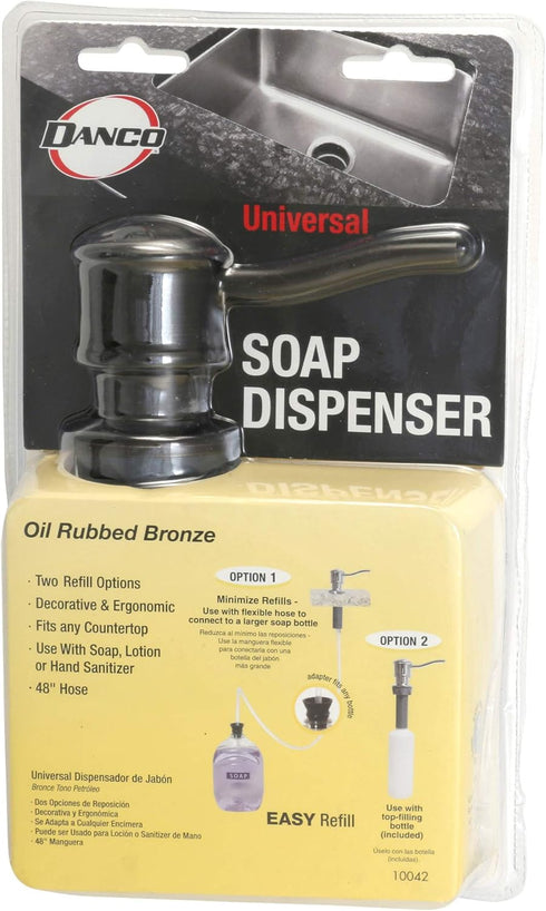 Danco 10042 Soap Dispenser with Curved Nozzle, 1 Pack, Oil Rubbed Bronze...