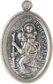 Lot of 4 Saint St Christopher Silver Tone Tone 1 Inch Protection Medal Charm Pendant...