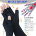 Long Arthritis Compression Gloves for Women Men, Copper Gloves for Joint Pain Relief, Swelling, RSI, Fingerless Carpal Tunnel Glove for Work, Comp...