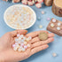 350Pcs 10mm Faceted Acrylic Round Beads Cute Candy Beads Kawaii Round Ball Loose Spacer Beads for Girls Crafts DIY Bracelet Keychain Jewelry Makin...