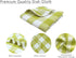 PurpleEssences 100% Cotton Waffle Weave Check Plaid Kitchen Towels, Super Soft and Absorbent Dish Towels for Drying Dishes,12 x 12-6 Pack - Light ...