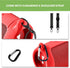 Silicone Case Cover for JBL Charge 5 Waterproof Portable Bluetooth Speaker, Protective Soft Skin Rubber Carrying Travel Pouch with Strap & Carabin...