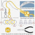 MAIBAOTA Earring Hooks for Jewelry Making, 602 Pcs Earring Making Supplies, 925 Silver and Gold Plated Earring Making Kit, Earring Findings, Jump ...