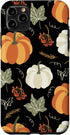iPhone 11 Pro Max Autumn falling leaves and pumpkin spice harvest happy fall Case...