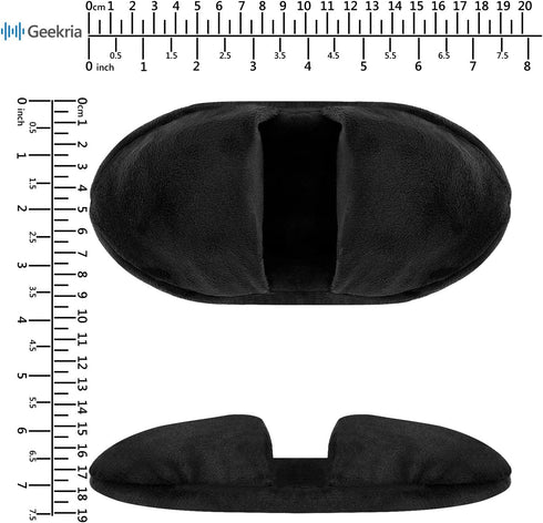 Geekria Velour Headband Pad Compatible with David Clark H10-13.4, H10-13S, Headphones Replacement Band, Headset Head Top Cushion Cover Repair Part...