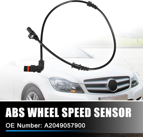 X AUTOHAUX Front Left Right ABS Wheel Speed Sensor Transmission Speed Sensor for Mercedes-Benz C-Class W204 2011-2015 No.A2049057900/2049057900...