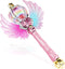 Light Up Snowflake Wand with Spinning LEDs and Sound Magic Princess Toys for Kids Girls Birthday Cosplay Party Favors, Pink...