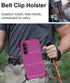 RubCase for Samsung Galaxy S23 FE Case with Belt Clip Holster | Built-in Screen Protector, Heavy Duty Military Grade Shockproof Drop Proof Rugged ...