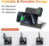 3 in 1 Foldable Charging Station for Apple Products,Fast Wireless Charger Travel Dock Adapter&Light for iPhone 15/14/13/12/11/X/XS/XR 8,iWatch Ult...