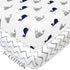 American Baby Company 2 Pack 100% Natural Cotton Fitted Pack and Play Sheets 39" x 27" - Soft & Breathable Pack N Play Sheets for Playard & Mini C...