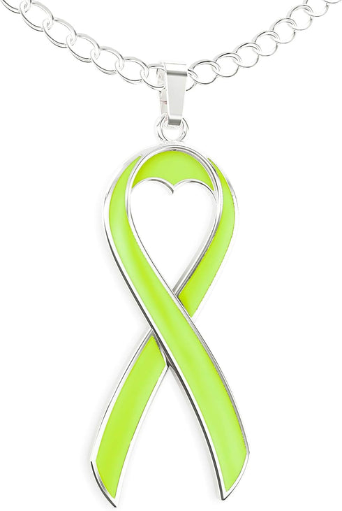 Cancer Awareness Necklace - Ribbon Pendant, “Together We Are Tougher Than Cancer” - Gift for Women...