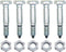 10 PK 1/4" 53200500 Shear Bolts and Nuts Replacements for Ariens 05907100 51001600 532005 Snow Blower...