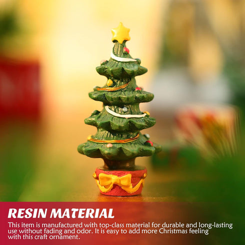Christmas Aquarium Decoration Set: Christmas Fish Tank Decorations Xmas Tree Figure Present Box Miniature Resin Micro Landscape Ornaments for Fish...