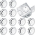 12 Pcs Knockout Seal Electrical Box Knockout Plugs Round Steel Removable Seal Various Sizes for Closure Unused Box Outlets, Compatible with Size o...