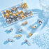 PH PandaHall 40pcs Clip-on Earring Converter, Brass Earrings Converters with Easy Open Loop Earring Findings for Non-Pierced Ears DIY Earrings Jew...