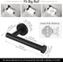 KES Bathroom Accessories Hardware Set Toilet Paper Holder and Robe Towel Hook SUS304 Stainless Steel Round Wall Mounted Matte Black, LA20BKDG-21...