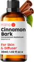 H’ana Cinnamon Bark Essential Oil for Diffuser - 100% Natural Cinnamon Bark Oil for Skin, Aromatherapy, Bath Bombs, Soaps & Candles (1 fl oz)...