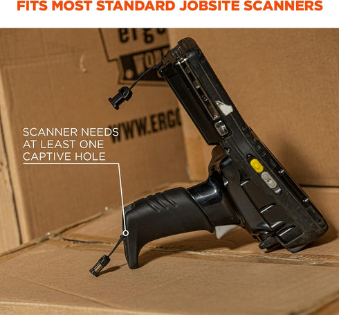 Ergodyne Squids 3132 Barcode Scanner Harness, Tethering Lanyard for Bar Code Scanners and Mobile Computers, Enhanced Visibility,Lime Large...