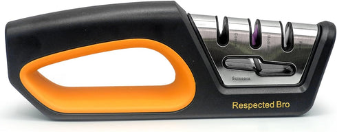 Premium-Ceramic-Knife-Sharpener - Versatile Kitchen Knife Sharpener Tool, Ideal for All Knives, Safe & Easy to Use...