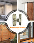 90/180 Degree Barn Door Lock, Small Flip Gate Latches Hardware, Door Security Sliding Door Latch Lock fo Cabinets, Barn Door, Bathroom, Gardenr Do...