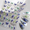 Butterfly Nail Art Stickers Decals 5D Embossed Butterfly Nail Decals Acrylic Engraved Design Nail Stickers Blue and Green Butterfly Self-Adhesive ...