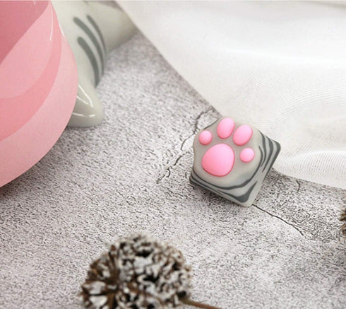 SYA ZOMOPLUS Cute Cat Paw Keycap,Squishy Paw Custom Keycap-1pc Keycap for Mechanical Keyboard,Suitable for Cherry MX/Gateron Switches-ESC Key Keyc...
