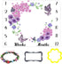 Baby Age Blanket Purple Floral Butterfly Baby Monthly Milestone Blanket Newborn Photo Baby Memory Blanket for Girls 48x40 Inch Baby Growth Chart S...