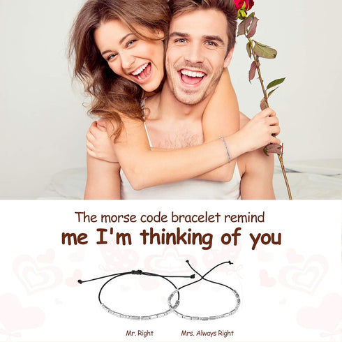 Hicarer DIY Morse Code Bracelet Making Kit, 800 Round and 800 Long Tube Spacer Beads Handmade Adjustable Bracelets Necklaces 20 Morse Code Decodin...