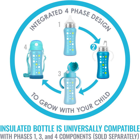 Ultimate Stainless Steel Sippy Cup | 9oz Insulated Sippy Cup for Toddlers Insulates 10+ Hours | Leak-free, Non-toxic Medical Grade Silicone and St...