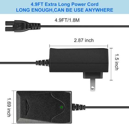 Charger for Bestway 58622 58623E Flowclear Aquarover Cordless Automatic Swimming Pool Cleaning Robot Vacuum P05696 Power Cord AC DC Adapter Supply...