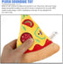 Dog Squeaky Toys Pizza Shaped Dog Toy, Puppy Biting Plush Chewing Toy for Puppy...