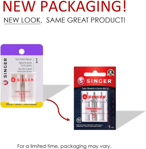 SINGER Universal Twin Stretch Sewing Machine Needle......