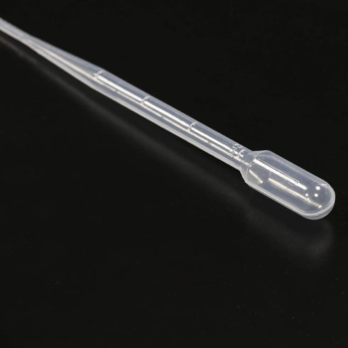 ULAB Sterile Transfer Pipette, Essential Oils Pipettes Vol. 5ml, 2ml Graduated, 0.5ml Graduation Interval, 155mm Long, Low-Density Polyethylene Ma...