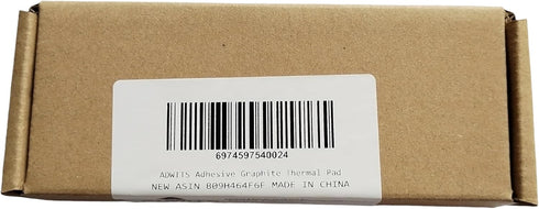 1 Pack Adhensive Graphite Thermal Pad 700W/m?K Horizontal Conductivity, 200x100x0.07mm Flexible Graphite Sheet for Mobile Laptop Chipset Cooling...