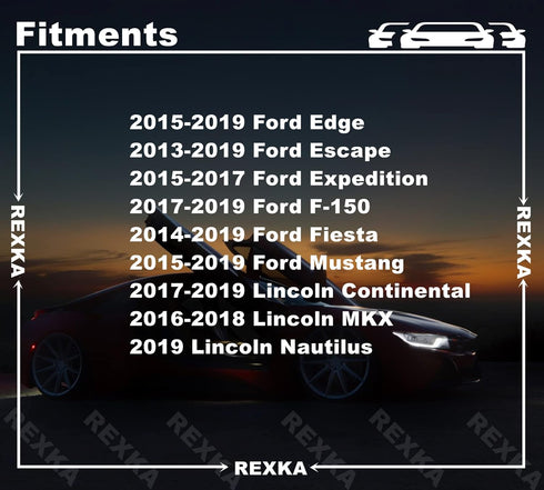 Rexka 30pcs Rocker Molding Retainer Clip Screw Compatible with Ford W716352-S300 Edge Escape F-150 Mustang Lincoln Continental MKX W716352S300...