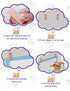 6 Pcs Potty Training Dog Pee Pad Holder for Leg-Lifting Marking Dogs Indoor Training Pad Holder for Small & Large Size Wee Wee Pad with Nano Gel S...