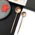 JASHII 18/10 Rose Gold Flatware Rose Gold Silverware Set 304 Stainless Steel Copper Flatware Cutlery Set| 6-Piece Adaline Royal Modern Satin Finis...