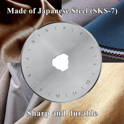 HEADLEY TOOLS 45mm Rotary Cutter Blades 15 Pack Fits Olfa, Fiskars, Replacement Rotary Blade for Arts Crafts Quilting Scrapbooking Sewing, Sharp a...