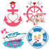 4 Pcs Wedding Cruise Door Decorations Just Married Cruise Magnets Magnetic Wedding Honeymoon Cruise Door Stickers Anchor Life Preserver Magnet Car...
