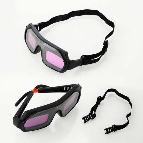 Auto Darkening Welding Goggles, Solar Powered True Color Anti-Glare Safety Welding Glasses for TIG MIG MMA Plasma Welding, Lightweight Welders Gla...